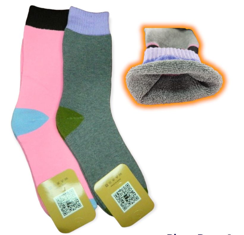 PACK DE 2 PARES DE CALCETINES naranjo y gris oscuro-1