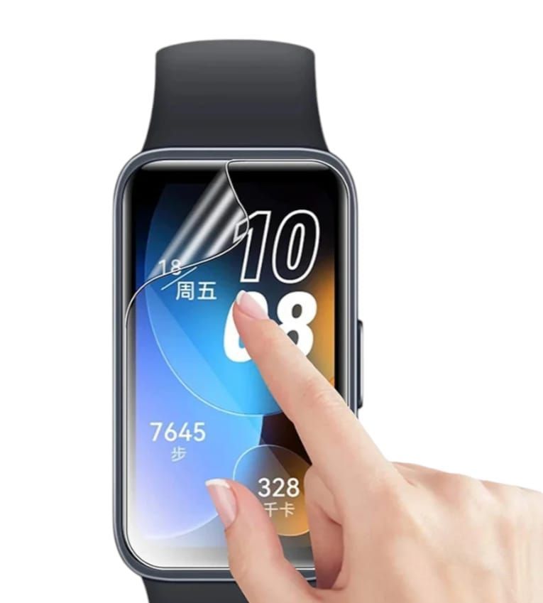 Pack 3 Láminas Protectoras Hidrogel Smartband Huawei Fit 8-9-0