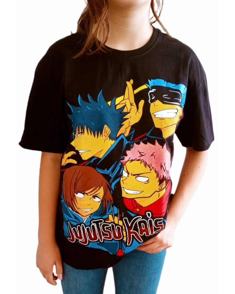 Polera Jujutsu Kaisen Unisex Anime Manga Gojo Itadori Nobara-0