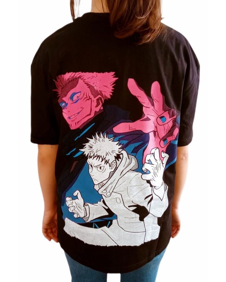 Polera Jujutsu Kaisen Unisex Anime Manga Gojo Itadori Nobara-1
