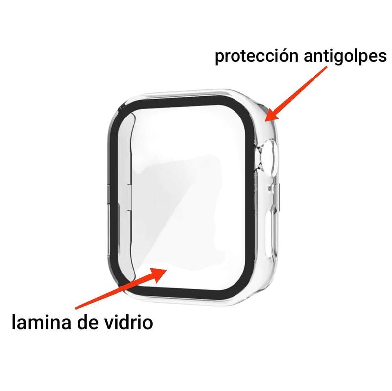 Vidrio Templado + Funda Silicona Smartwatch Huawei Fit 3-1