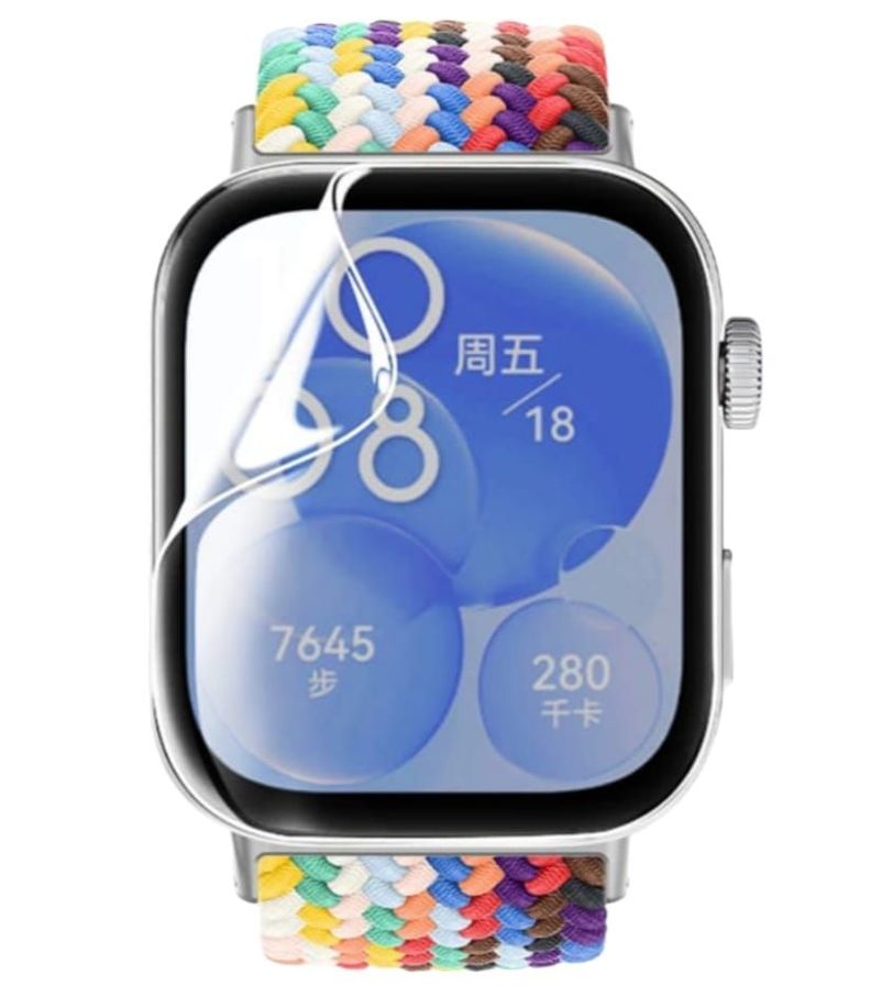 Pack 3 Láminas Protectoras Hidrogel Smartwatch Huawei Fit 3-1