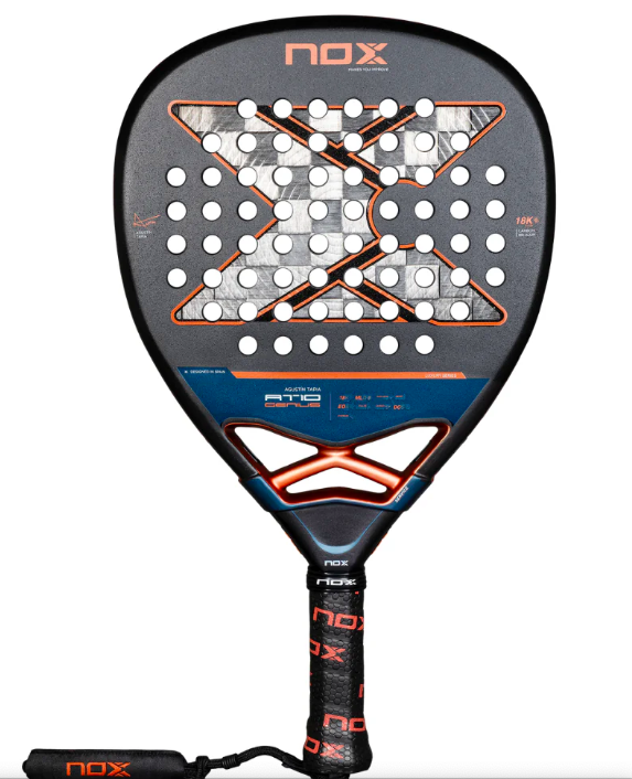 Pala de Padel At10 Genius Attack 18K by Agustin Tapia 2025+Overgrip-0
