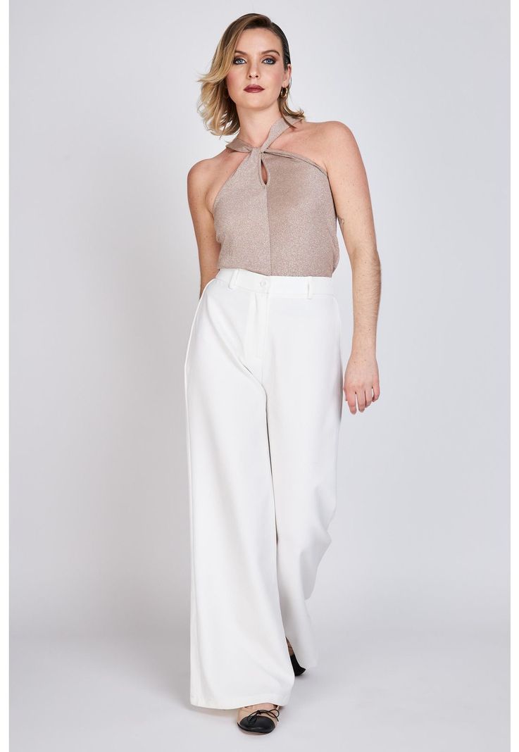 Pantalón Sastrero Filipa  Blanco Eclipse-3