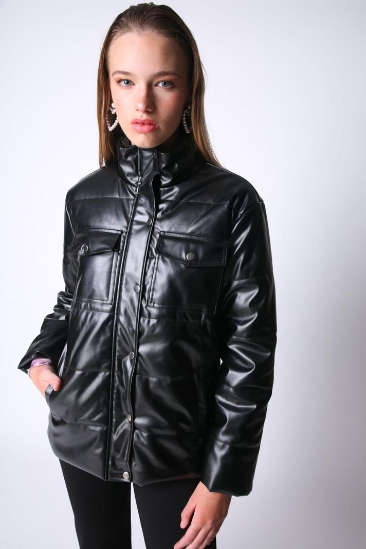 Parka Cuerina Catalina Negro ATR by Eclipse-0