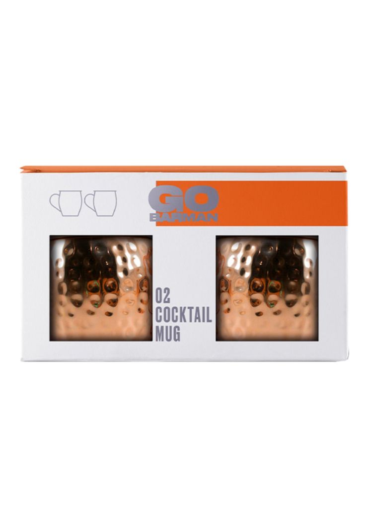 Set 2 Moscow Mule Mug 500cc – Go Barman Negro-0