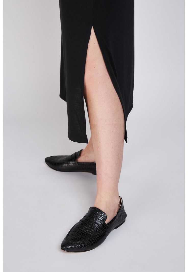 Vestido Elasticado Margarita Negro Eclipse-2