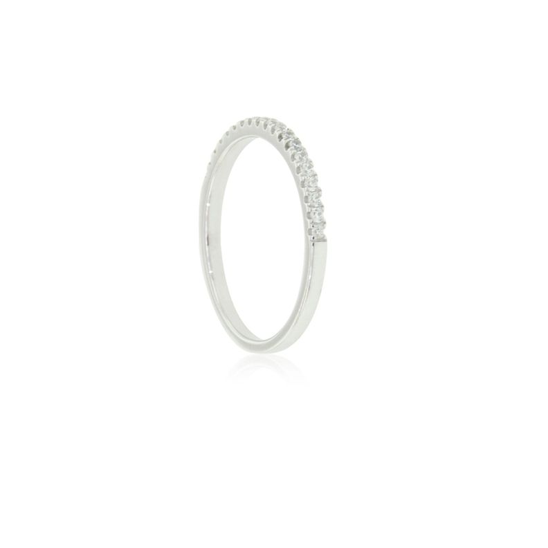 Anillo Plata Esterlina 925 Medio Cintillo con Circonita-1