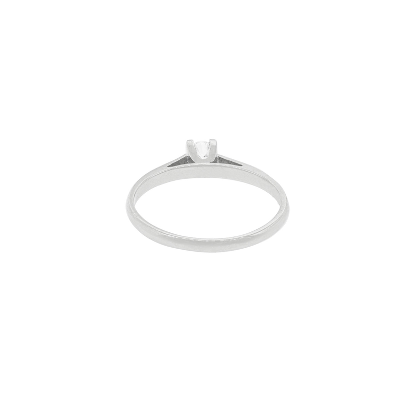 Anillo Compromiso Platino 950  Nápoles 1x6ptos Diamante-3