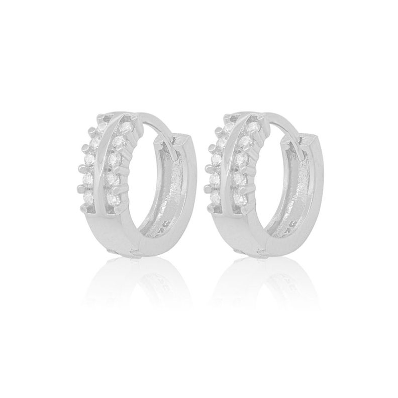Aros de Plata Esterlina 925 Argollas 10mm-1