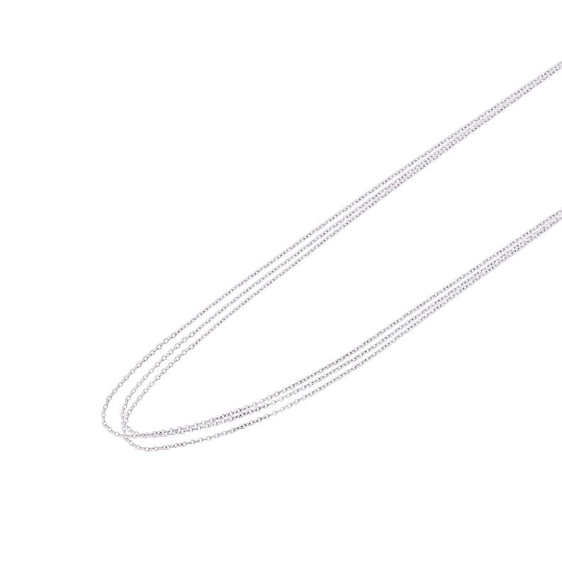 Cadena Oro Blanco 18kt Delgada-0