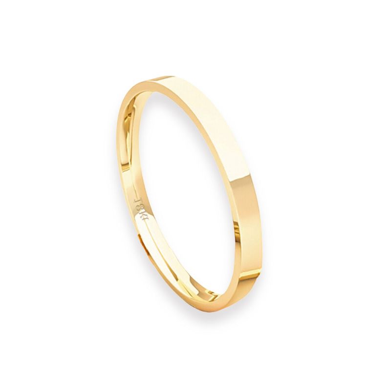 Argolla Matrimonio de Oro Amarillo 18kt Tubo ErgoFit Siena de 2,0mm-2