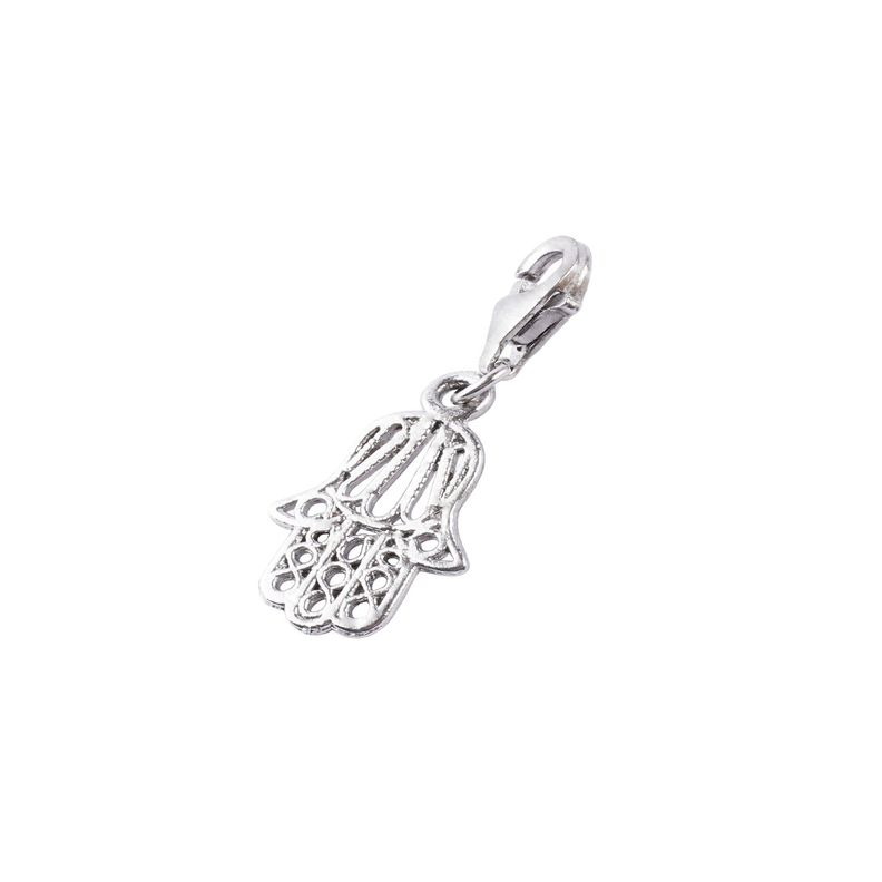 Colgante de Plata Esterlina 925 Mano de Fatima 5-0