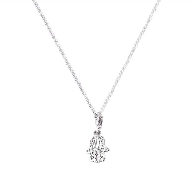 Colgante de Plata Esterlina 925 Mano de Fatima 5-1