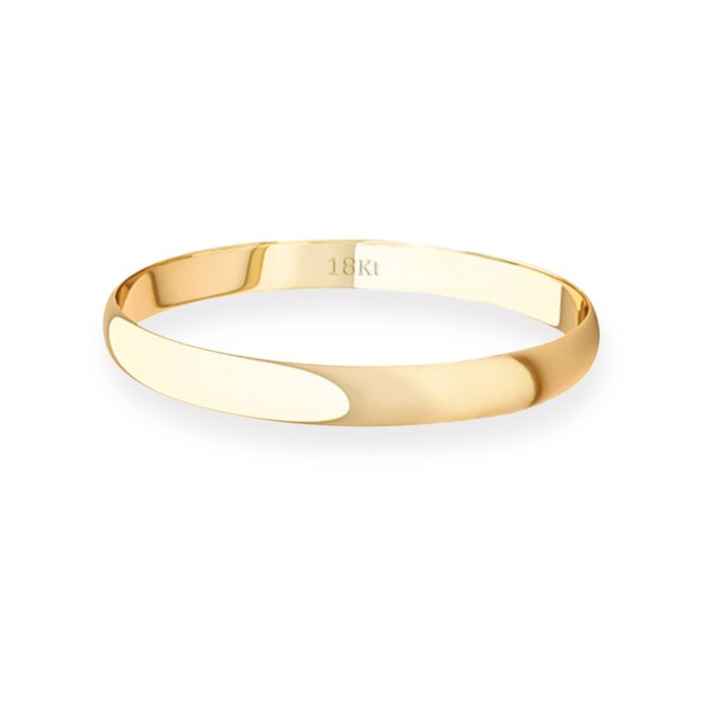 Argolla Matrimonio Ilusión de Oro Amarillo 18kt Ingles Verona de 2,0mm-1