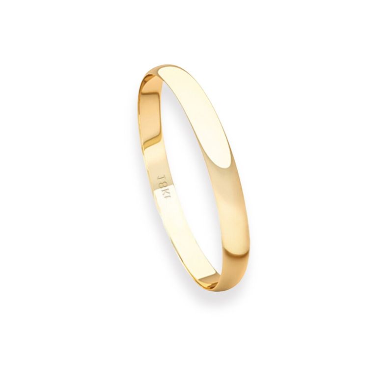 Argolla Matrimonio Ilusión de Oro Amarillo 18kt Ingles Verona de 2,0mm-2