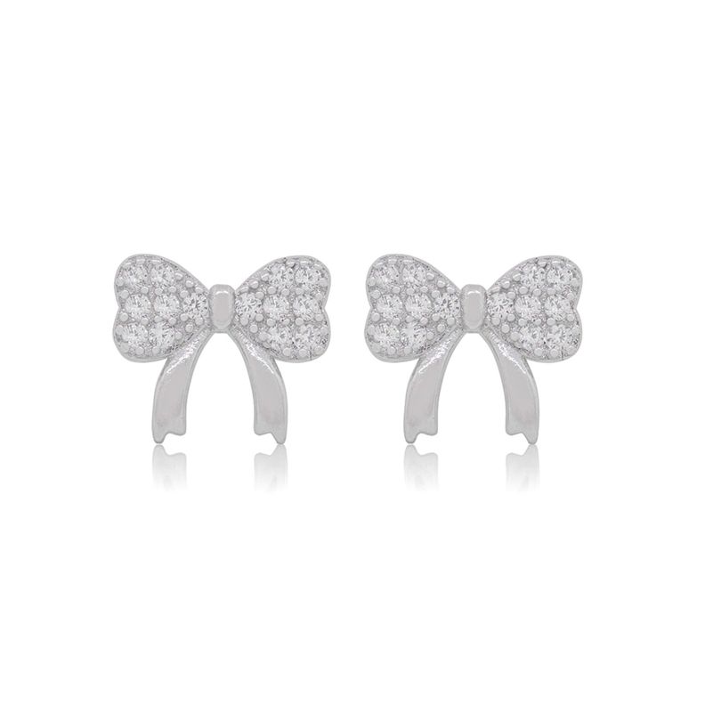 Aros de Plata Esterlina 925 Cinta Circonita-0