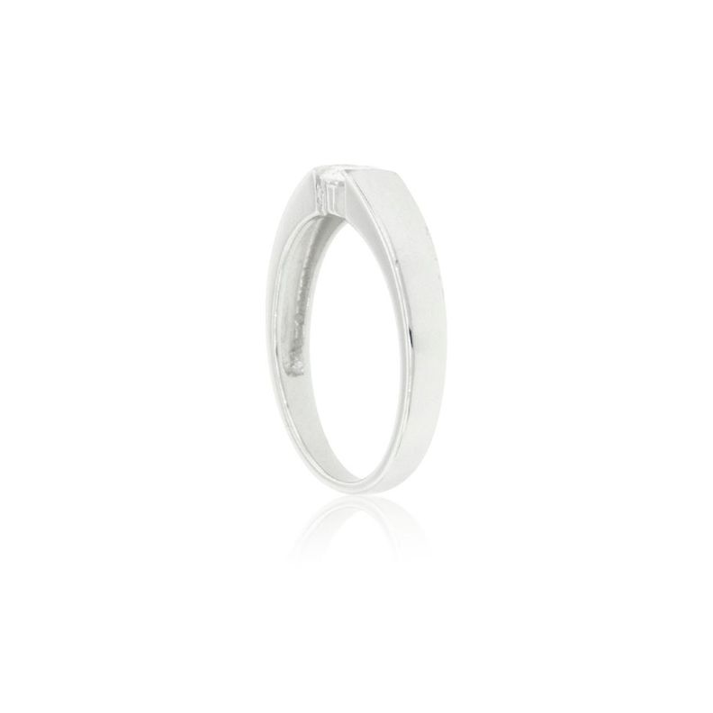 Anillo de Plata Esterlina 925 Solitario Union Circon-1