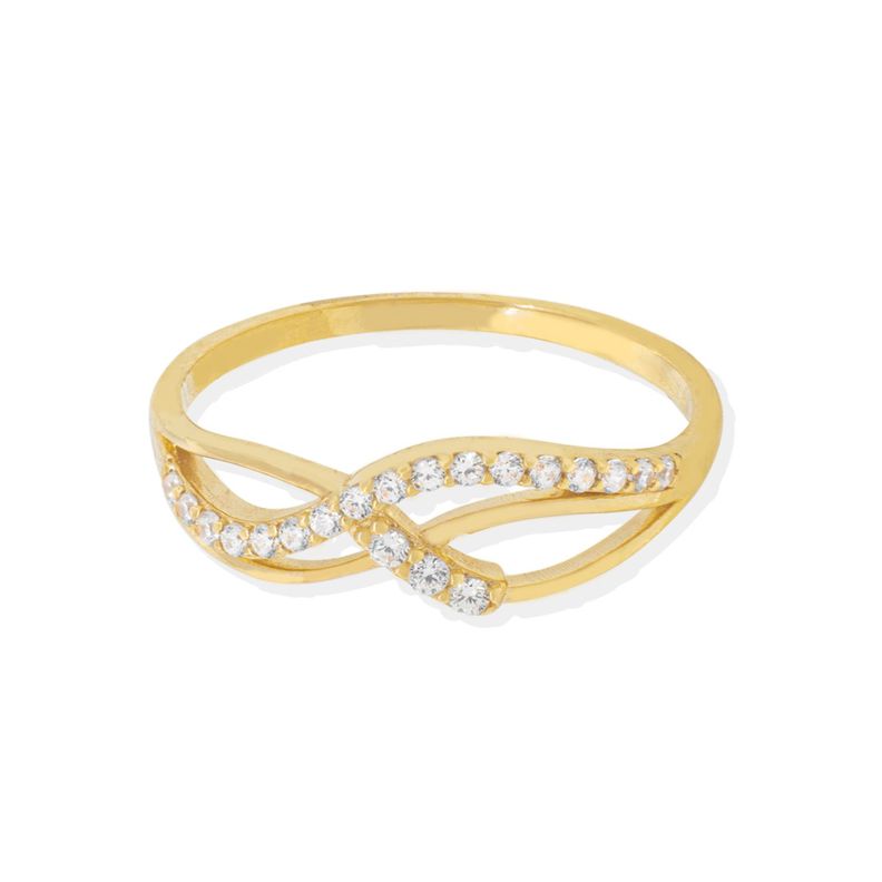 Anillo Compromiso de Oro 18Kt Infinito Trenzado 1047-1