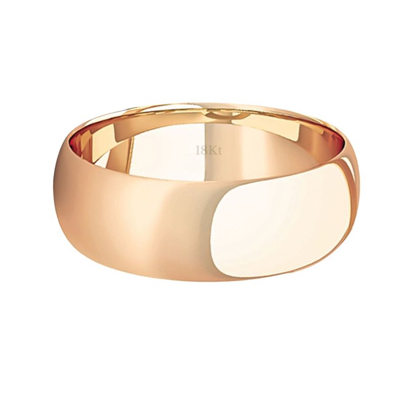 Argolla Matrimonio de Oro Miel 18kt Inglés Argos de 5,0mm-1