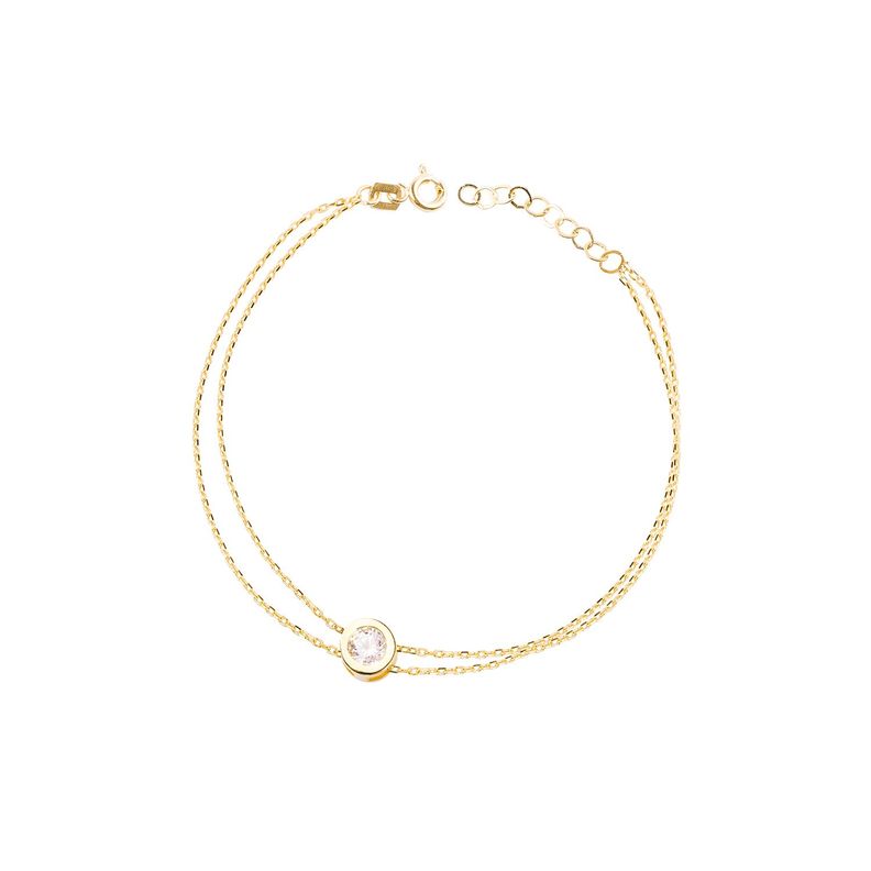 Pulsera de Oro 18kt Modelo Punto de luz-0