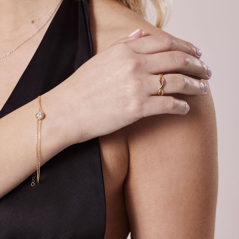Pulsera de Oro 18kt Modelo Punto de luz-3