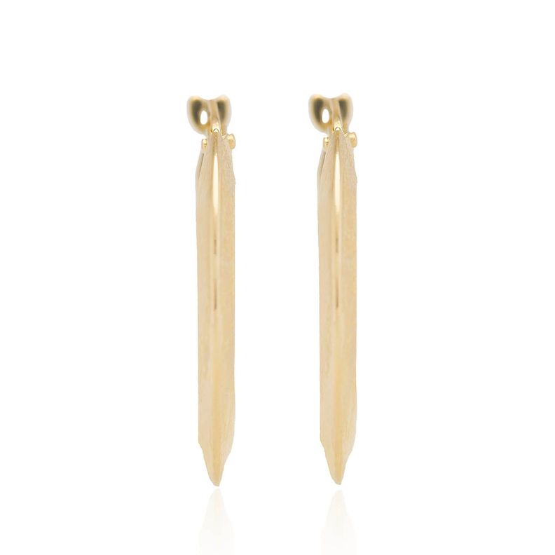 Aros Oro Amarillo 18kt Argollas Planas AUA-1