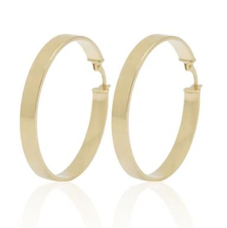 Aros de Oro 18kt Modelo Argolla Plana 31 mm-0