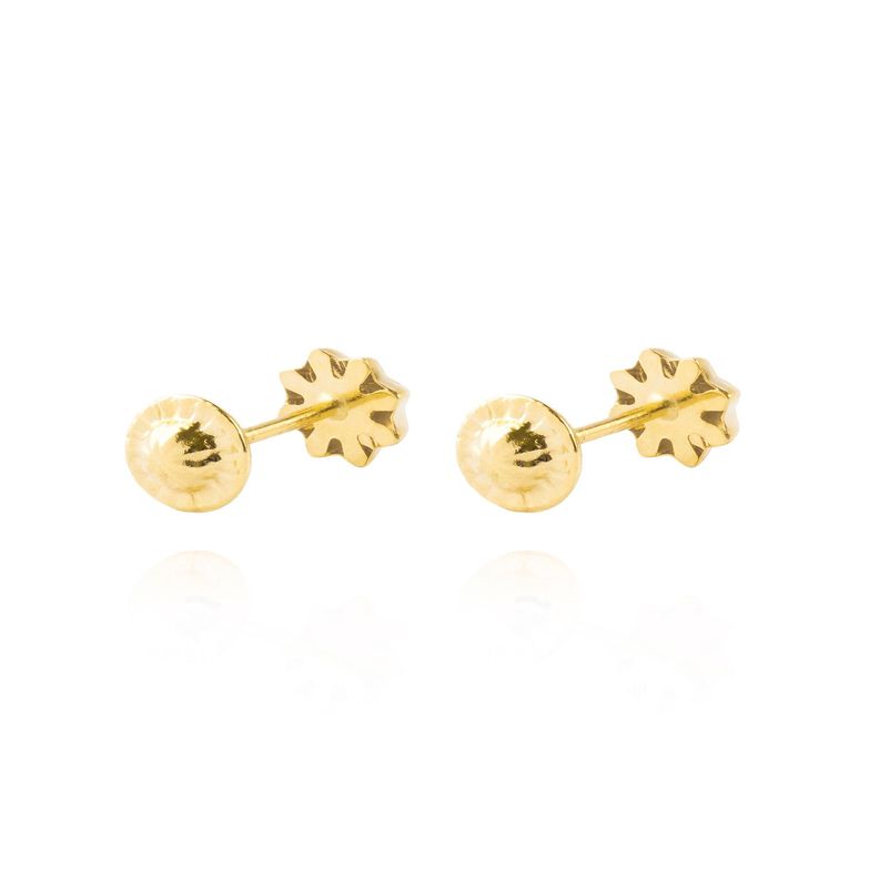 Aros de Oro 18kt Circón Bicolor puntas-1