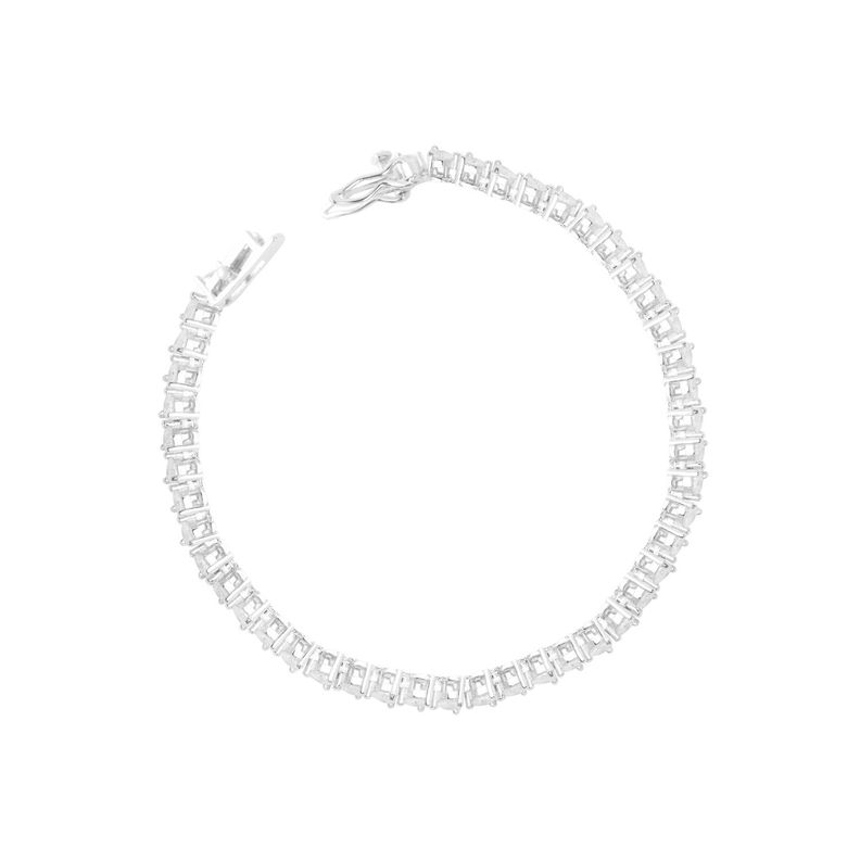 Pulsera de Plata Esterlina 925 Corazón con Circonitas-0