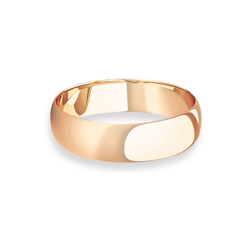Argolla Matrimonio de Oro Miel 18kt Inglés Vicenza de 4,0mm-1