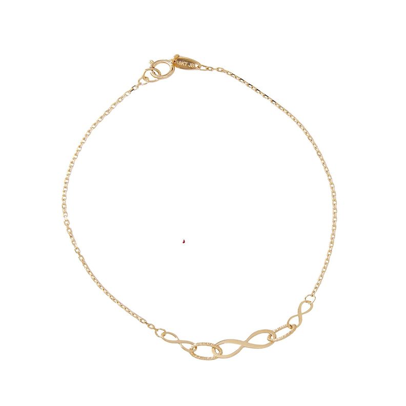 Pulsera de Oro 18kt Infinito Eslabon 4006-0