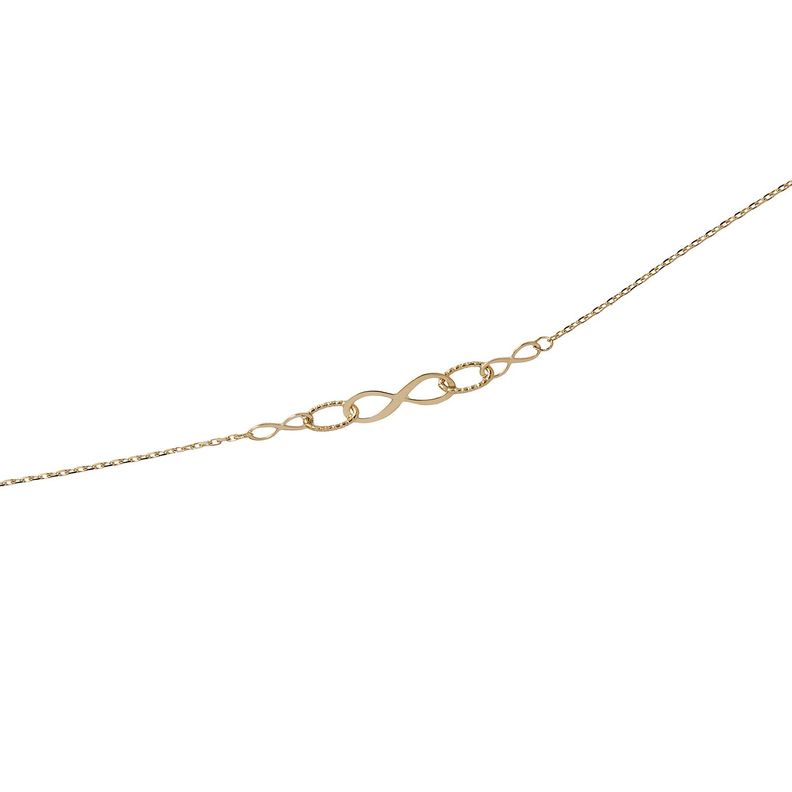 Pulsera de Oro 18kt Infinito Eslabon 4006-2