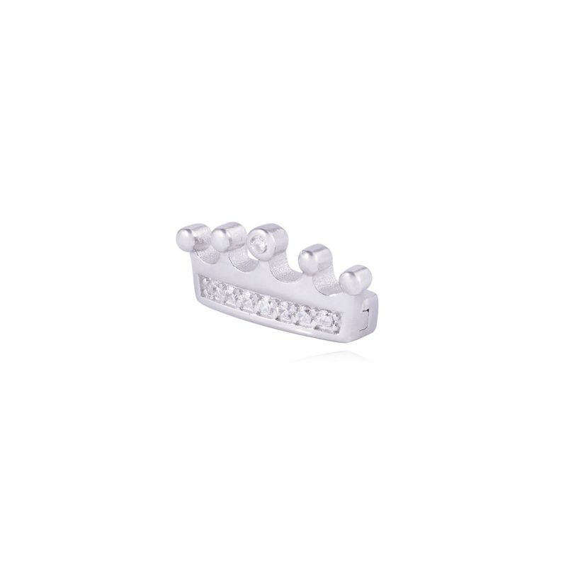 Dije de Plata broche Coronita con Circonita-1