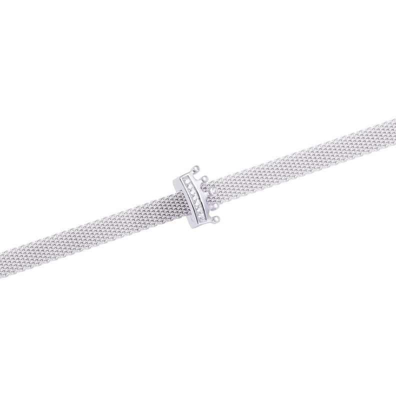 Dije de Plata broche Coronita con Circonita-2