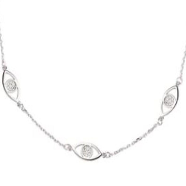 Pulsera Oro Blanco 18kt Diamantes 4 Puntos-1