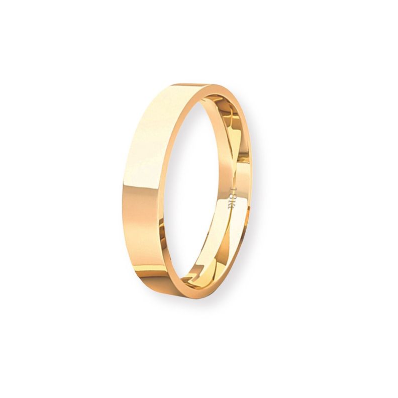 Argolla Matrimonio de Oro Amarillo 18kt Tubo ErgoFit Portus de 3,5mm-0