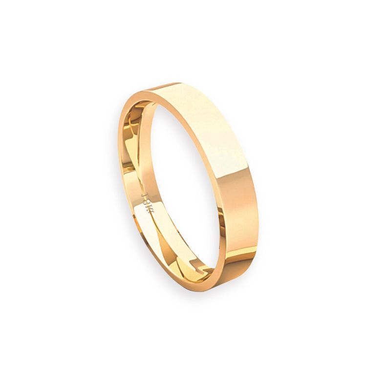Argolla Matrimonio de Oro Amarillo 18kt Tubo ErgoFit Portus de 3,5mm-2