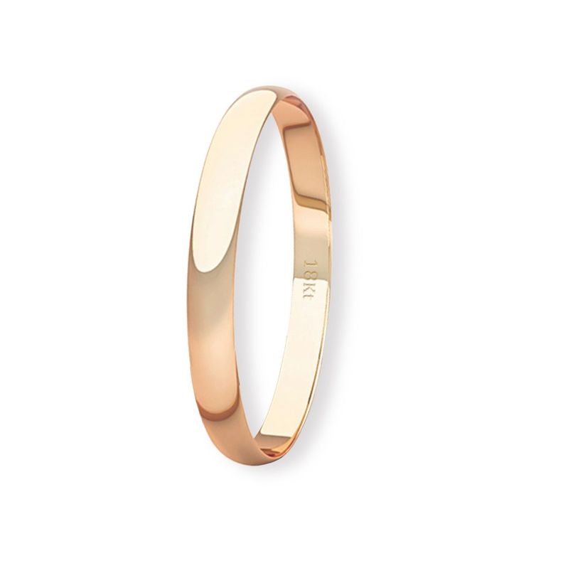 Argolla Matrimonio Ilusión de Oro Miel 18kt Inglés Verona de 2,0mm-0