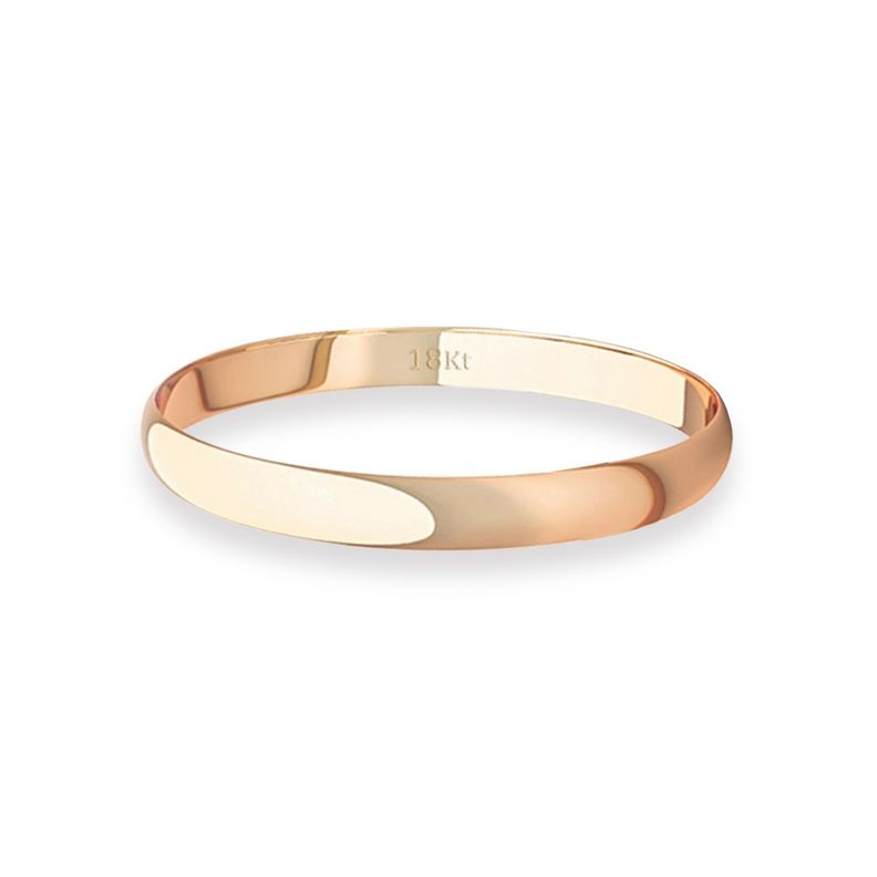 Argolla Matrimonio Ilusión de Oro Miel 18kt Inglés Verona de 2,0mm-1