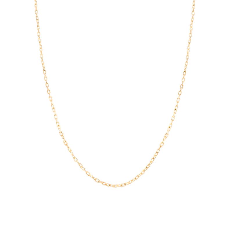 Cadena de Oro 18kt Limada Estilizada-0