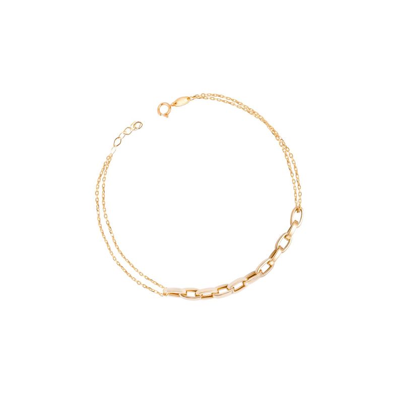 Pulsera de Oro 18kt Encadenada-0