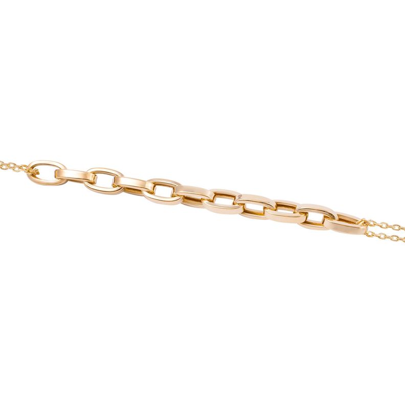 Pulsera de Oro 18kt Encadenada-2