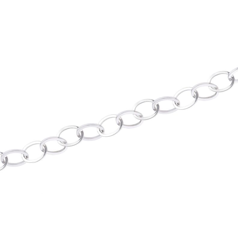 Pulsera Oro Blanco 18kt Óvalos-1