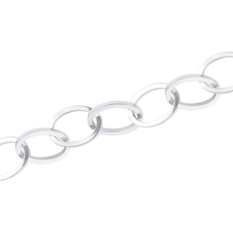 Pulsera Oro Blanco 18kt Óvalos-2