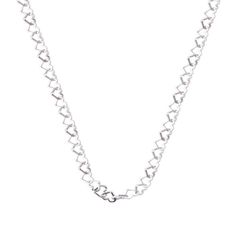 Collar de Plata Esterlina 925 Corazones-0