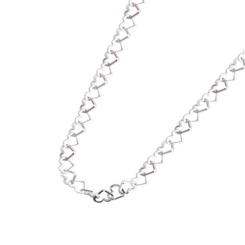 Collar de Plata Esterlina 925 Corazones-2