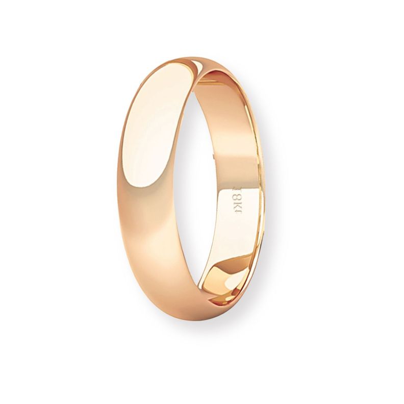 Argolla Matrimonio de Oro Miel 18kt Inglés Venecia de 3,5mm-0