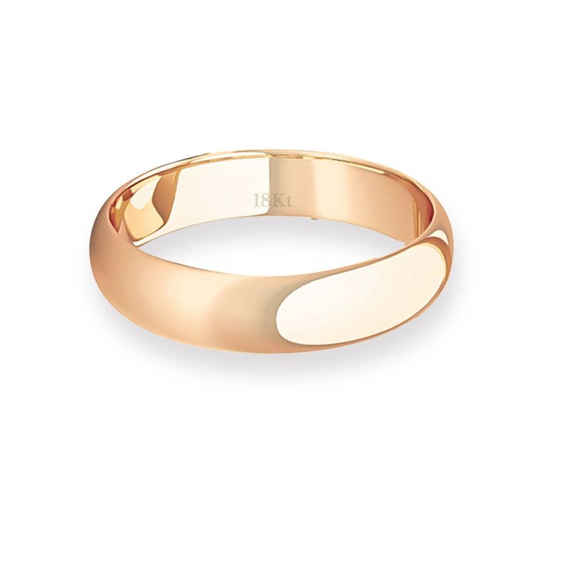 Argolla Matrimonio de Oro Miel 18kt Inglés Venecia de 3,5mm-1