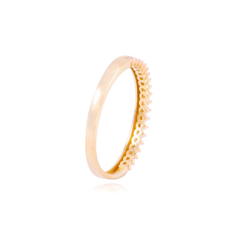 Anillo Compromiso de Oro de 18kt coronita circonita-2